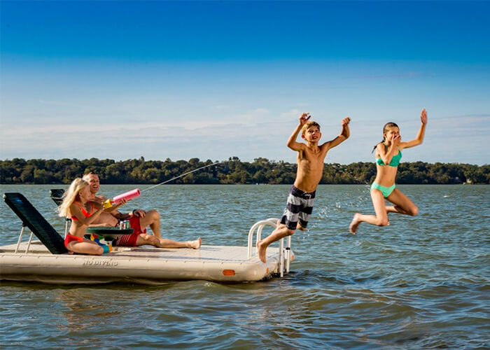 Swim rafts available near Pewaukee, WI