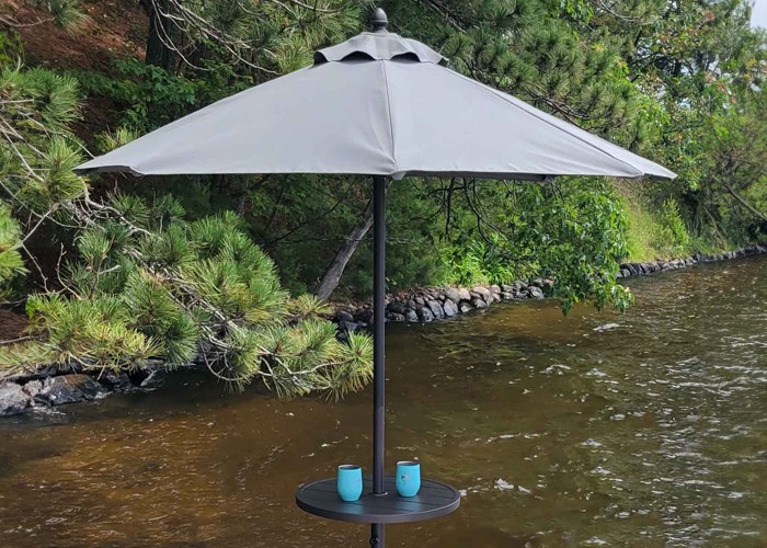 Sunset 8 foot umbrella for Wisconsin Docks