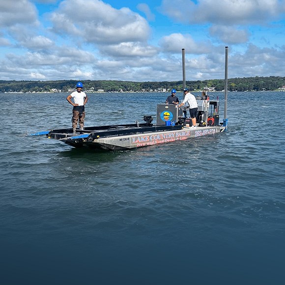 Seasonal dock and lift services in Lake Country