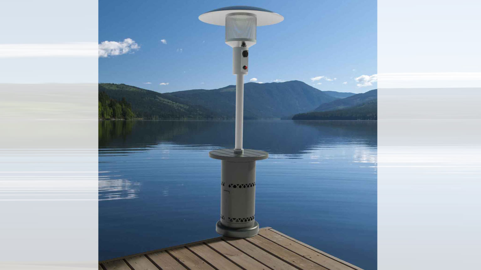 Pierside Patio Heater Table from Great Blue Furniture